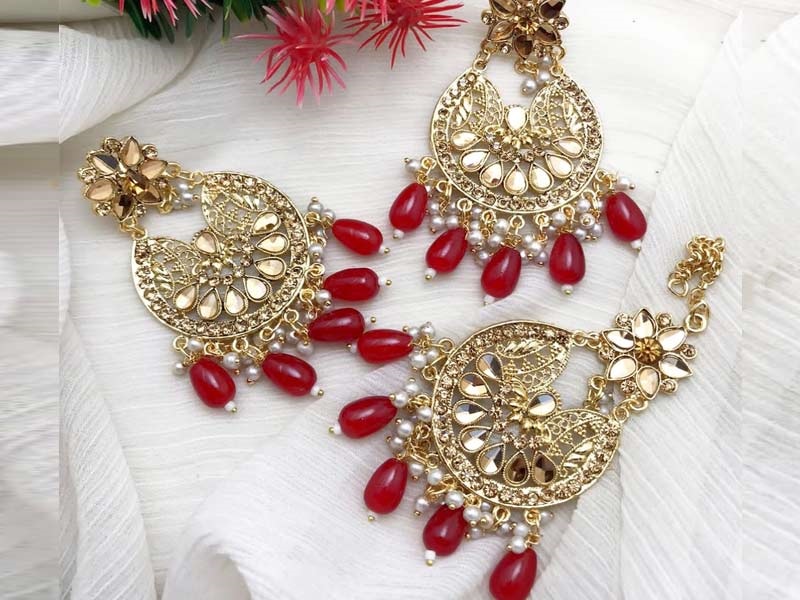 bridal Gajra Earring & Tikka Set 2023 For Girls bridal Gajra Earring & Tikka Set 2023 For Girls