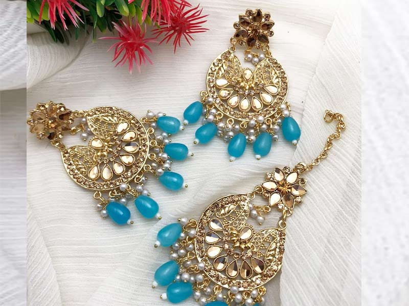 Fancy Gajra Earring 2023 & Tikka Set For Girls Fancy Gajra Earring 2023 & Tikka Set For Girls