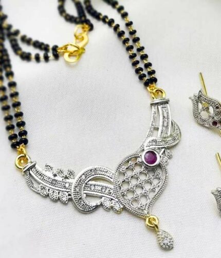 Beautiful Bridal Jewelry Set, Zircon Necklace and Earrings Set