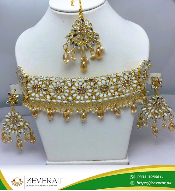 Kundan Choker necklace jewelry Set 2024