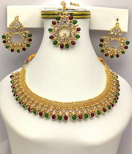 multi color necklace set