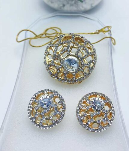 Locket set with earring
