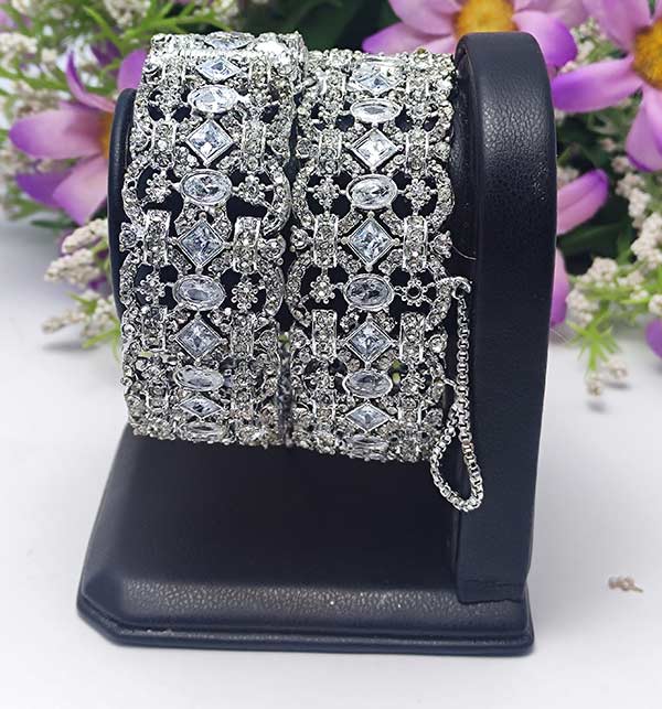 Silver Zircon Bangles Silver Zircon Bangles