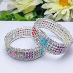 Multi Stoned Kundan Bangles