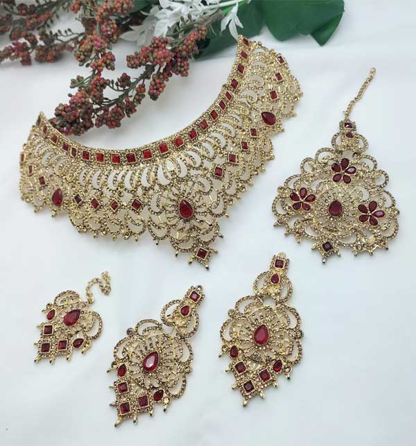 Luxury Zircon Nug wedding Necklace Set Luxury Zircon Nug wedding Necklace Set