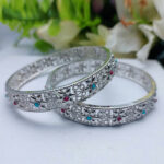 Charming Silver Plated Bangles Set (ZV:14928)