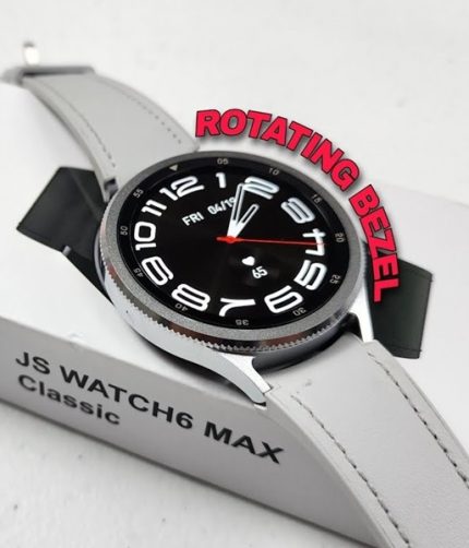 JS Smart Watch 6 Max Classic Round Dial Smartwatch (ZV:23546)