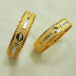 Indian Gold Plated 2 Tone Bangles Set (ZV:29305)