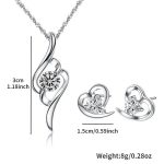 Elegant Silver Zircon Chain Locket Set with Tops (ZV:29706)