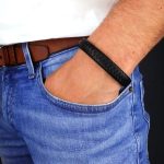 Rope Style Black Leather Bracelet For Men (ZV:30209)
