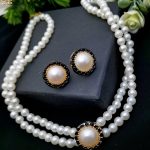 Pearl Choker Set with Tops For Girls (ZV:31337)