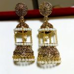 Antique Lantern Style Indian Jhumka (ZV:33782)