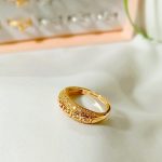 Elegant Gold Plated Adjustable Zircon Ring For Party & Daily Wear (ZV:141210)
