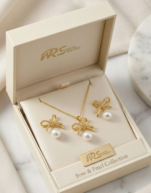 pearl locket set