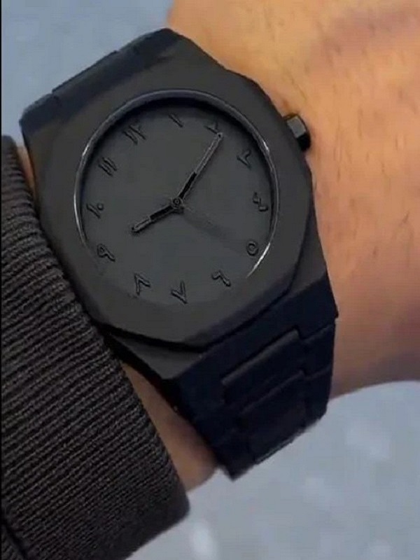 Aura All-Black Matte Watch for Men (ZV:141694)