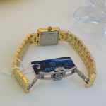 Premier Two-Tone Rectangular Crystal Studded Quartz Watch for Women (ZV:141703)