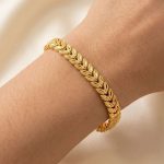 Gold Wheat Link Bracelet (ZV:141860)