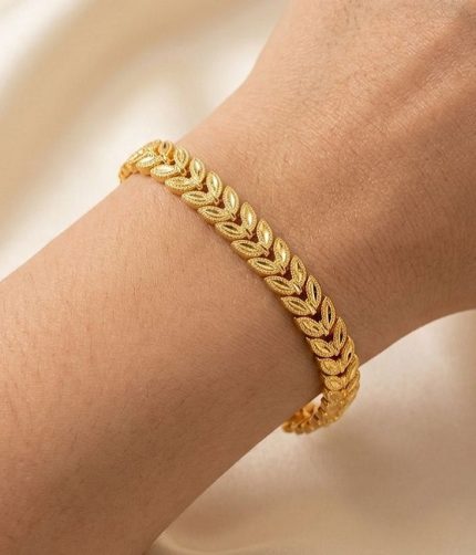 Gold Wheat Link Bracelet (ZV:141860)
