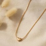 Gold Plated Heart Pendant Necklace (ZV:141886)