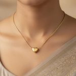 Gold Plated Heart Pendant Necklace (ZV:141886)