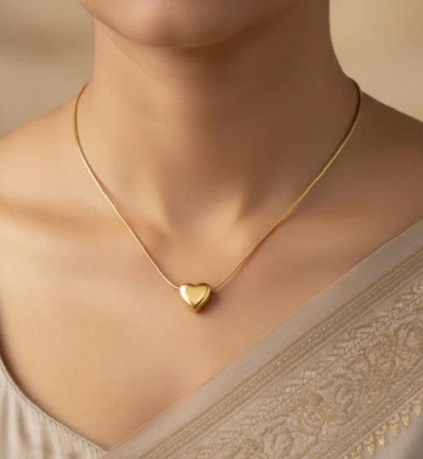 Gold Plated Heart Pendant Necklace (ZV:141886) Gold Plated Heart Pendant Necklace (ZV:141886)