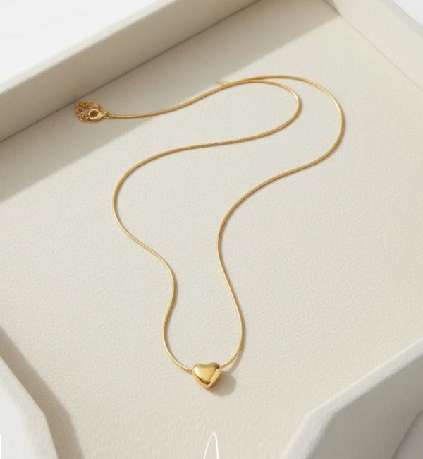 Gold Plated Heart Pendant Necklace (ZV:141886) Gold Plated Heart Pendant Necklace (ZV:141886)