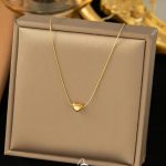 Gold Plated Heart Pendant Necklace (ZV:141886)