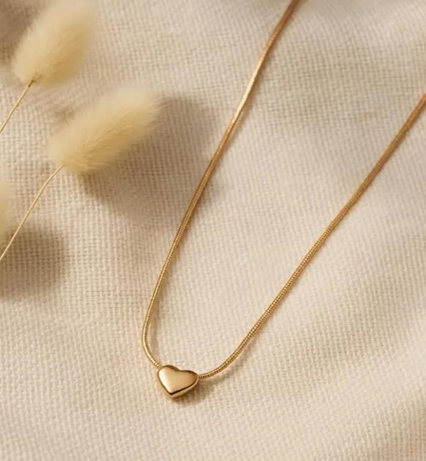 Gold Plated Heart Pendant Necklace (ZV:141886) Gold Plated Heart Pendant Necklace (ZV:141886)