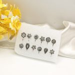 Oxidized Silver Nose Pin Set (ZV:141865)