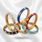 Meena Kari 6 Karay Bangles – Multicolor Handcrafted Enamel Bangle Set (ZV:142269)